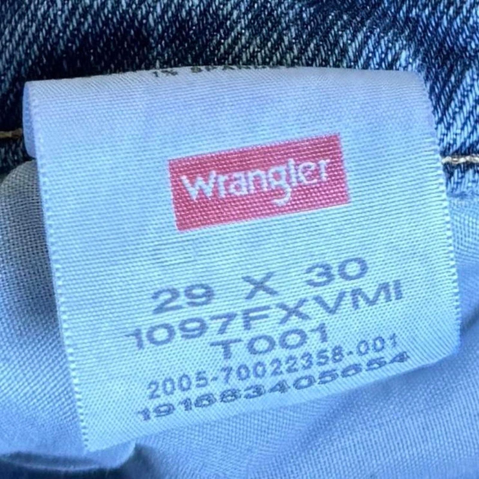 Vintage × Wrangler Vintage Y2K Blue Denim Essential Wrangler Denim Jeans Size US 28 / EU 44 - 4 Thumbnail
