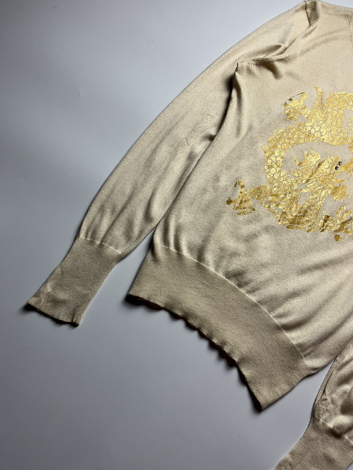 Vivienne Tam Vivienne Tam Gold Dragon Mesh Sweater Size XS / US 0-2 / IT 36-38 - 3 Thumbnail