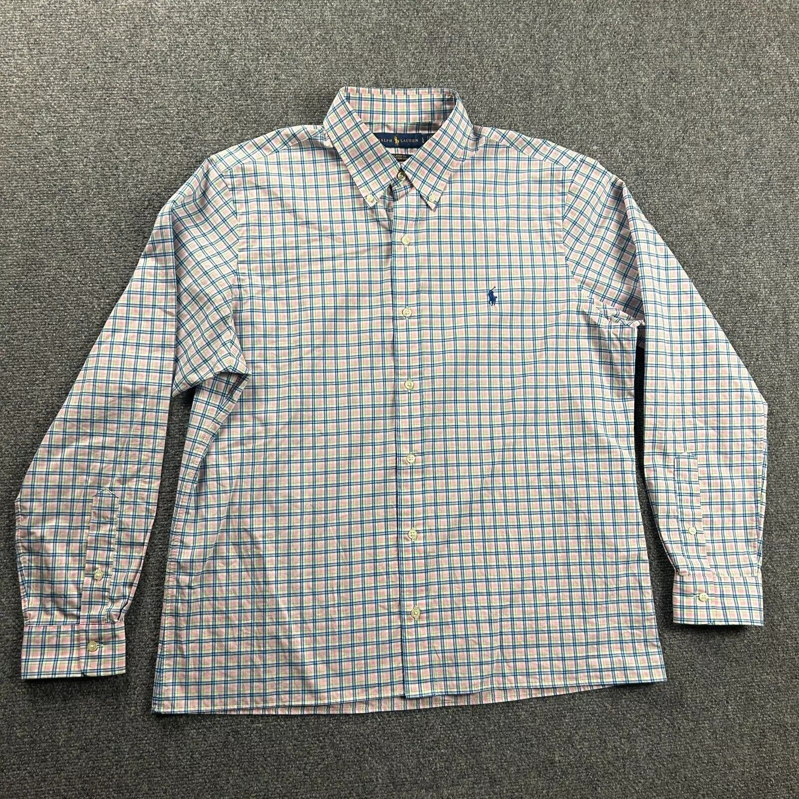 Ralph Lauren Ralph Lauren Shirt Mens Large Plaid Button Down Classic Fit Size US L / EU 52-54 / 3 - 1 Thumbnail