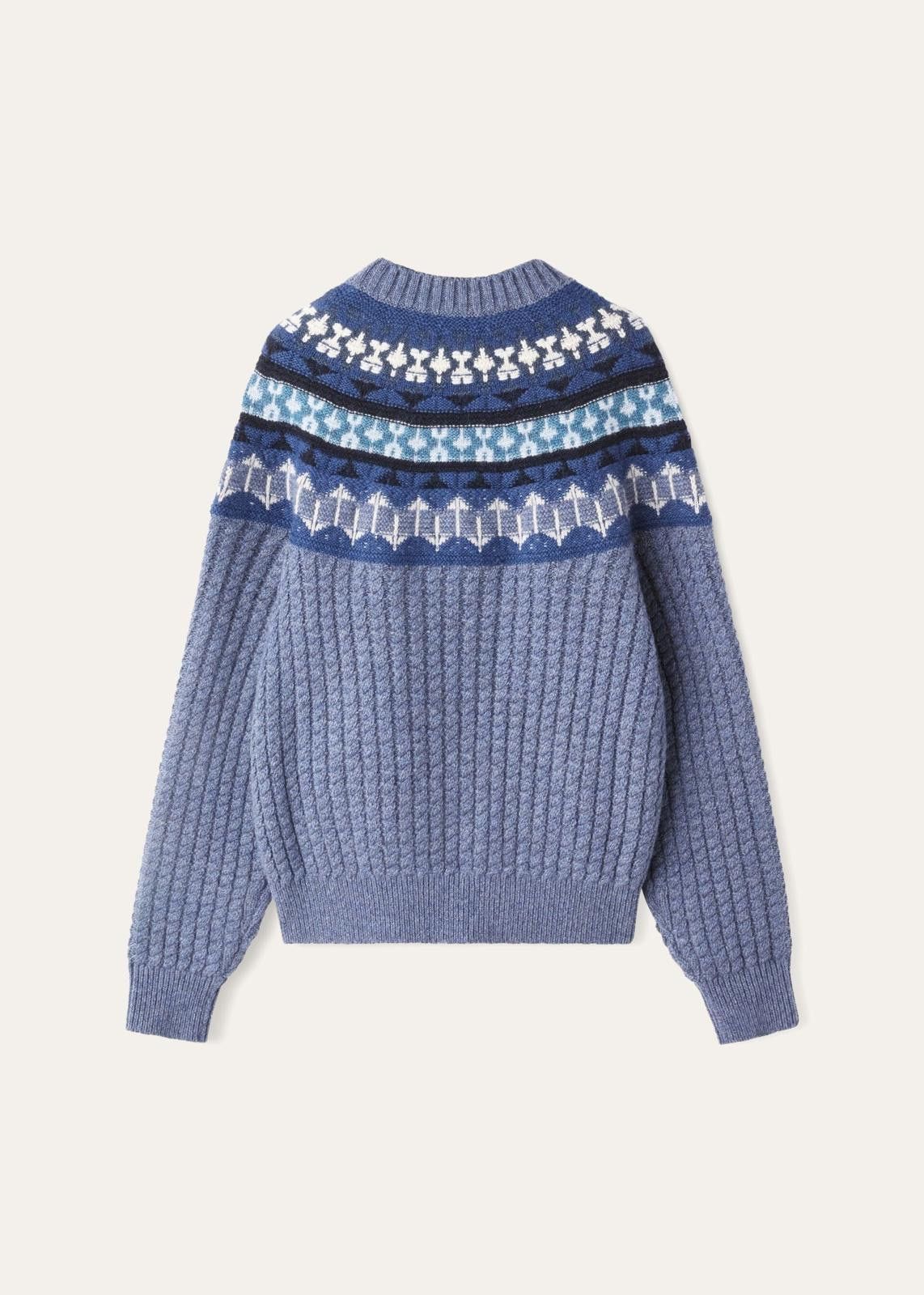 Loro Piana o1srvl11e0125 Noel Holiday Crewneck Sweater in Multicolor Size XS / US 0-2 / IT 36-38 - 2 Thumbnail