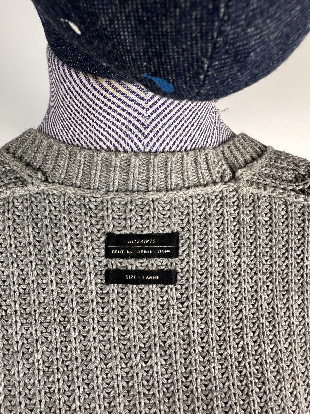 Allsaints All Saints Cardigan Womens Knitted Long Open Sweater Size L Size L / US 10 / IT 46 - 8 Thumbnail