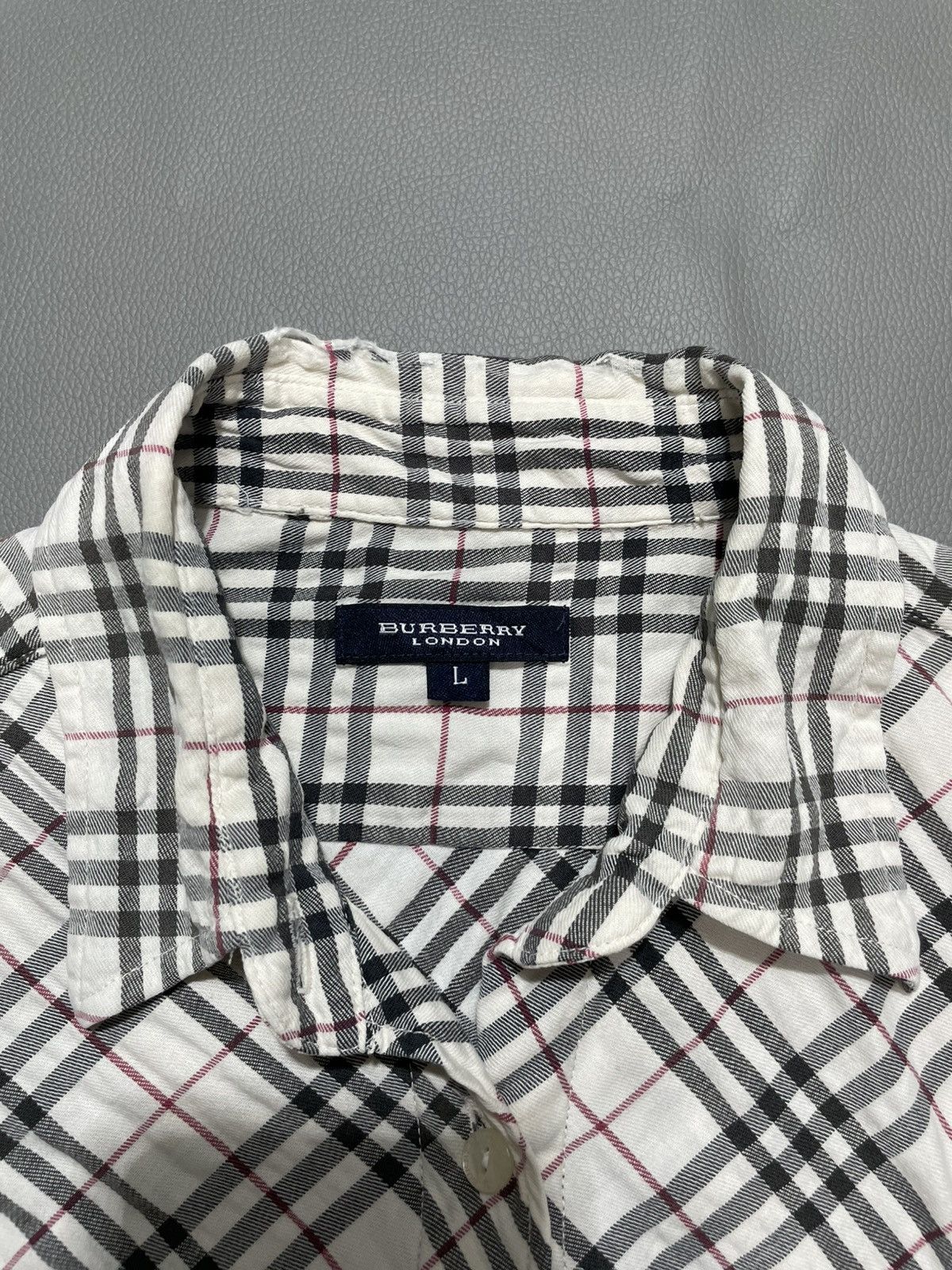 Burberry × Vintage Vintage Burberry Nova Check Women's Shirt Size L / US 10 / IT 46 - 3 Thumbnail