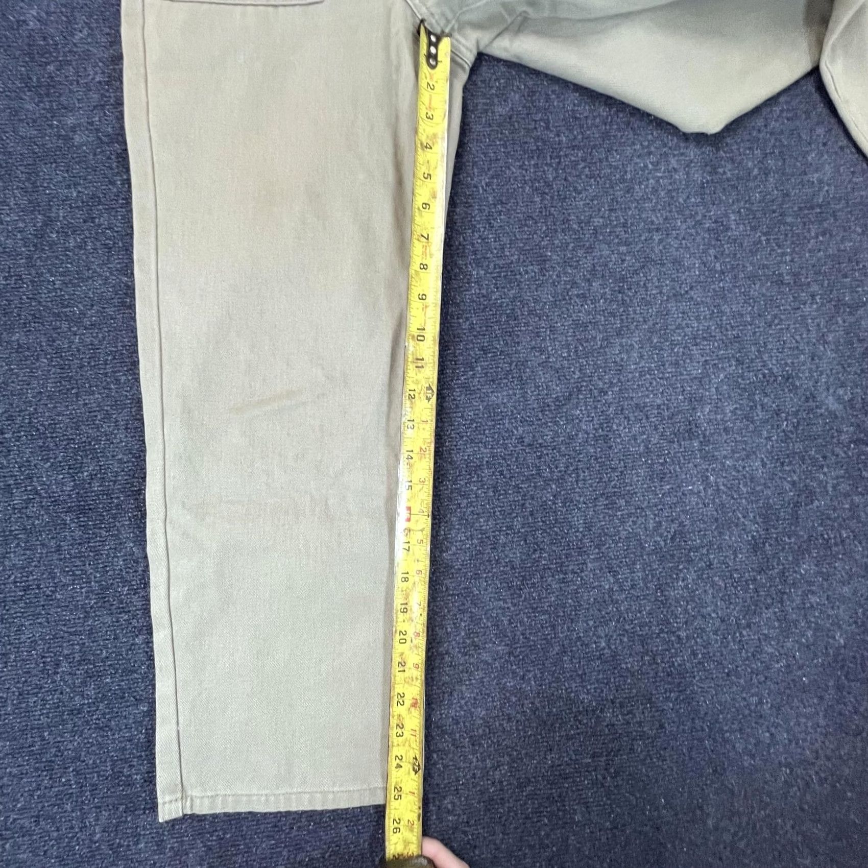 Vintage BLANKNYC The Baxter Pants Womens 27 Beige Straight Leg High Rise Utility Jeans Sheer Beige Khaki Pockets Size 27" / US 4 / IT 40 - 5 Thumbnail