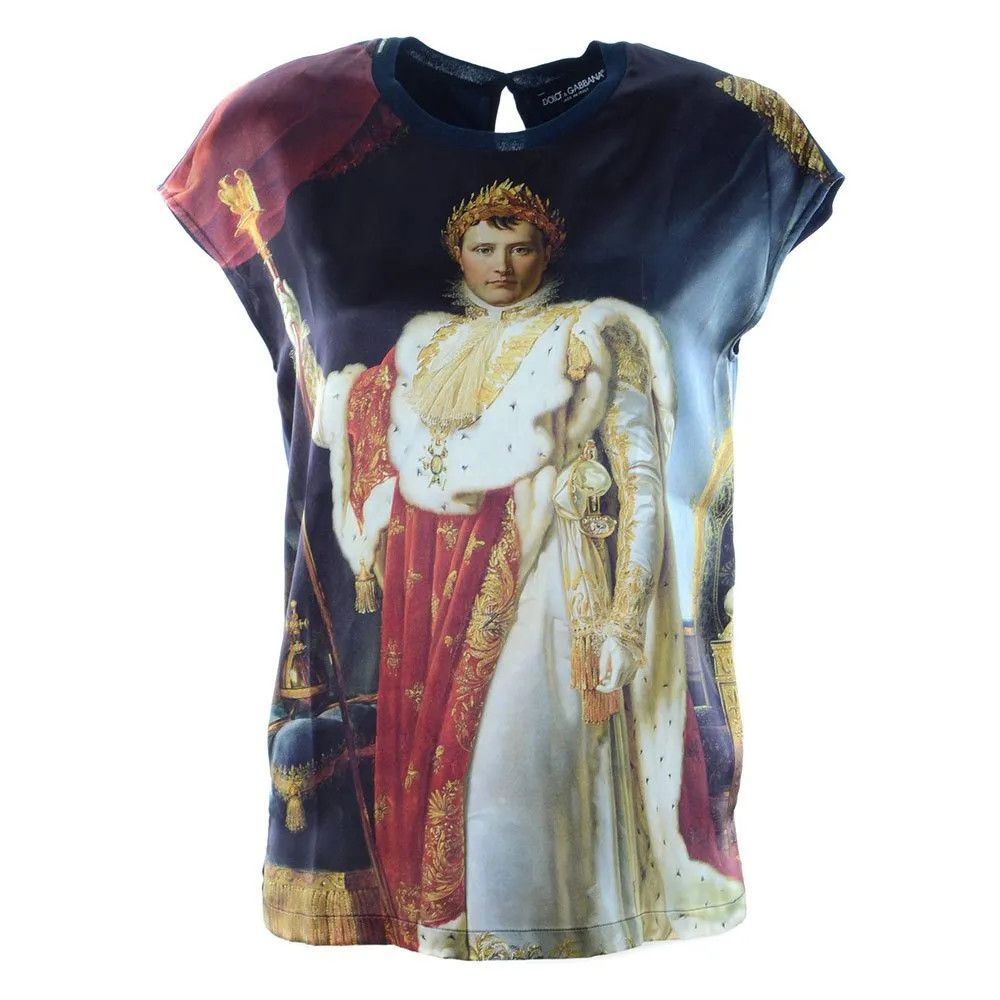 Dolce & Gabbana o1y0925 Silk T-Shirt in Multicolor Size XS / US 0-2 / IT 36-38 - 1 Thumbnail