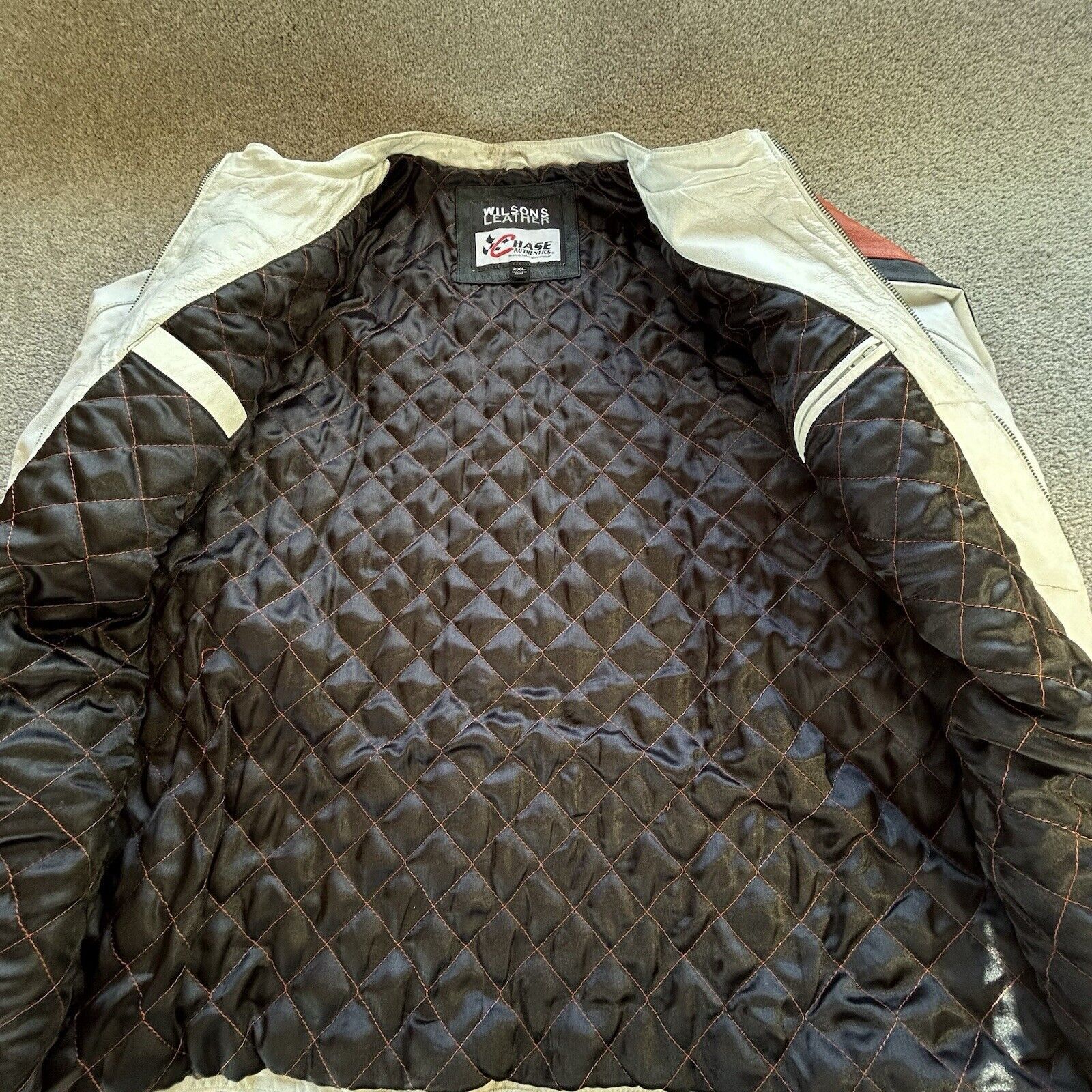 Vintage Nascar Leather Jacket Adult XXL Tony Stewart