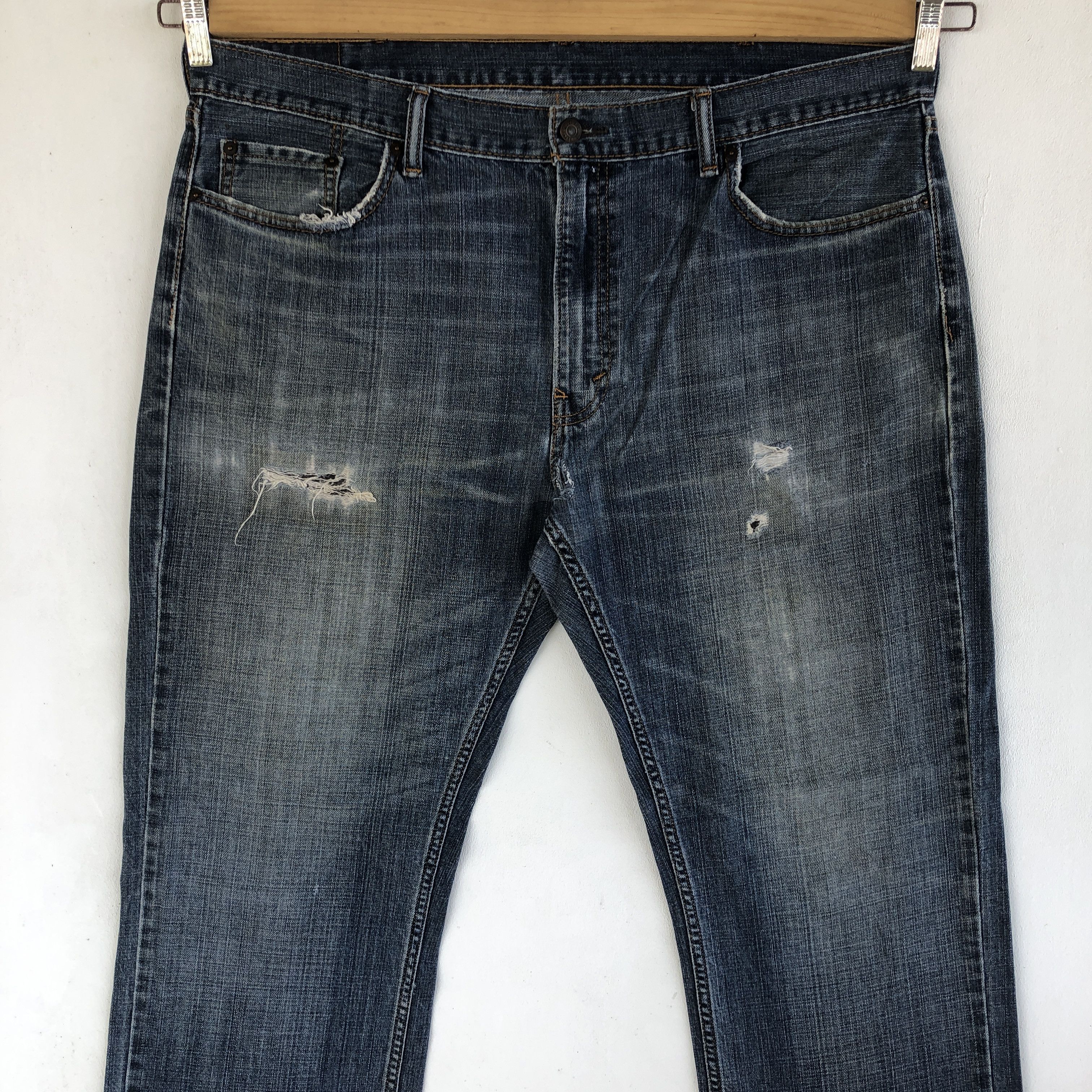 Levi's Vintage Levis Baggy Distressed Jeans Levi's 559 Faded Denim Size US 40 / EU 56 - 3 Thumbnail