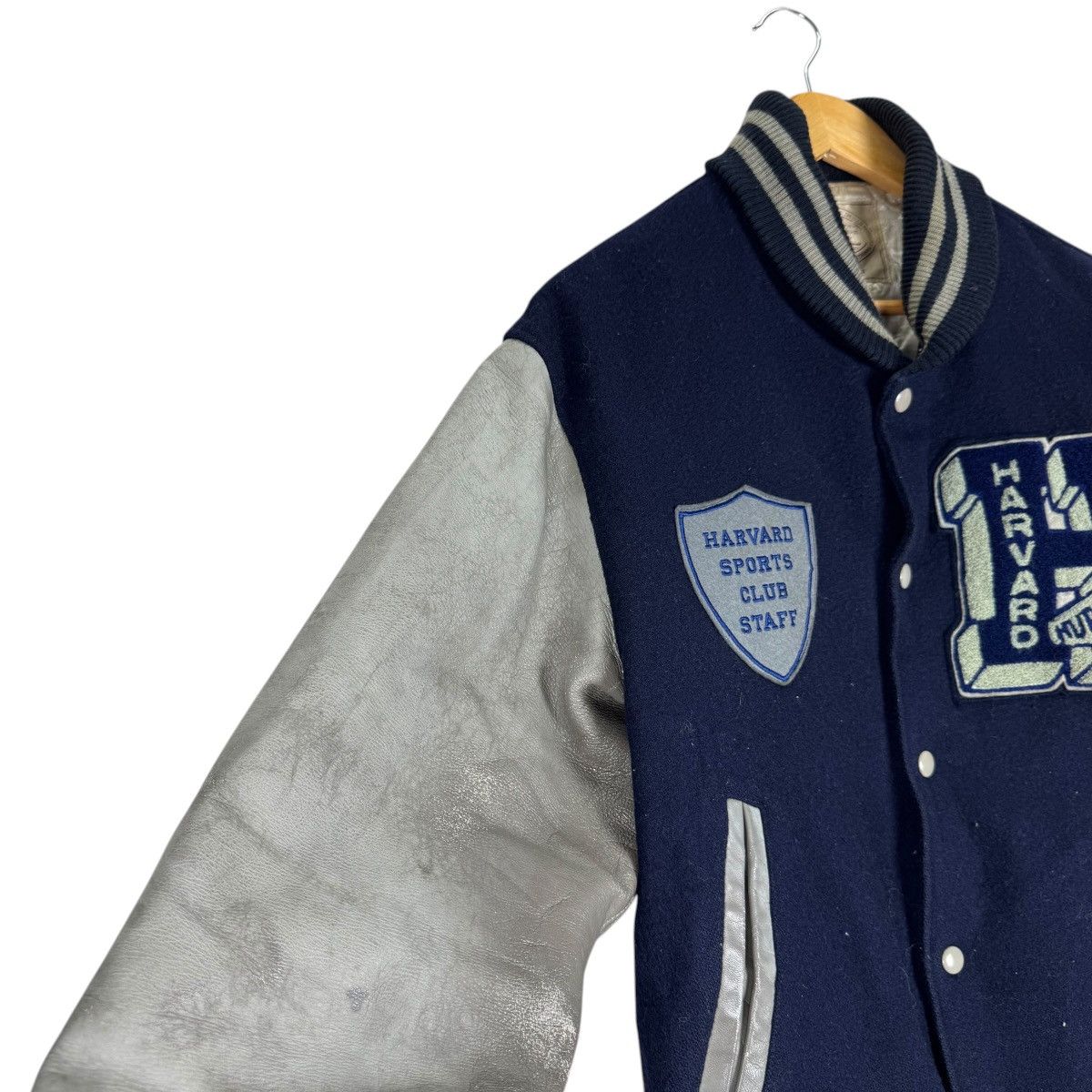 Vintage 🌟HARVARD UNIVERSITY VARSITY LEATHER JACKET Size US S / EU 44-46 / 1 - 5 Thumbnail