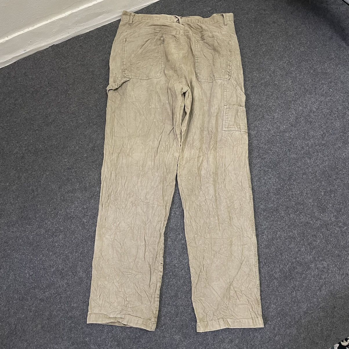 Japanese Brand Fargo Beige Corduroy Carpenter Pant Baggy Style Size US 35 - 5 Thumbnail