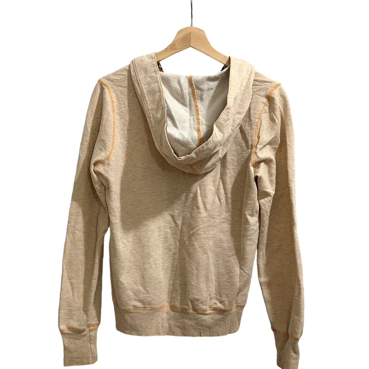 Free People VINTAGE Free People Henley Sweatshirt Womens M Oatmeal Hoodie Size M / US 6-8 / IT 42-44 - 2 Thumbnail