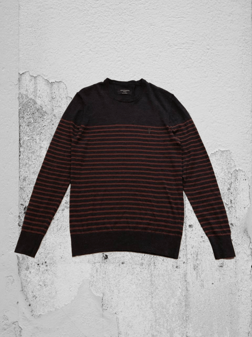 Allsaints Allsaints logo Long Sleeve black striped Vintage Y2K Size US M / EU 48-50 / 2 - 1 Thumbnail