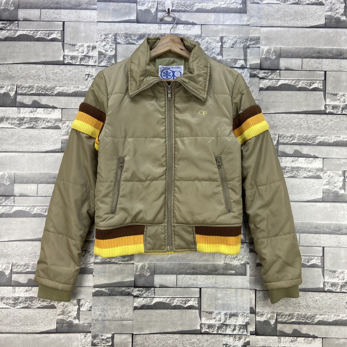 Ocean Pacific × Vintage Vintage Ocean Pacific Stylish Down Jacket Size S / US 4 / IT 40 - 1 Thumbnail