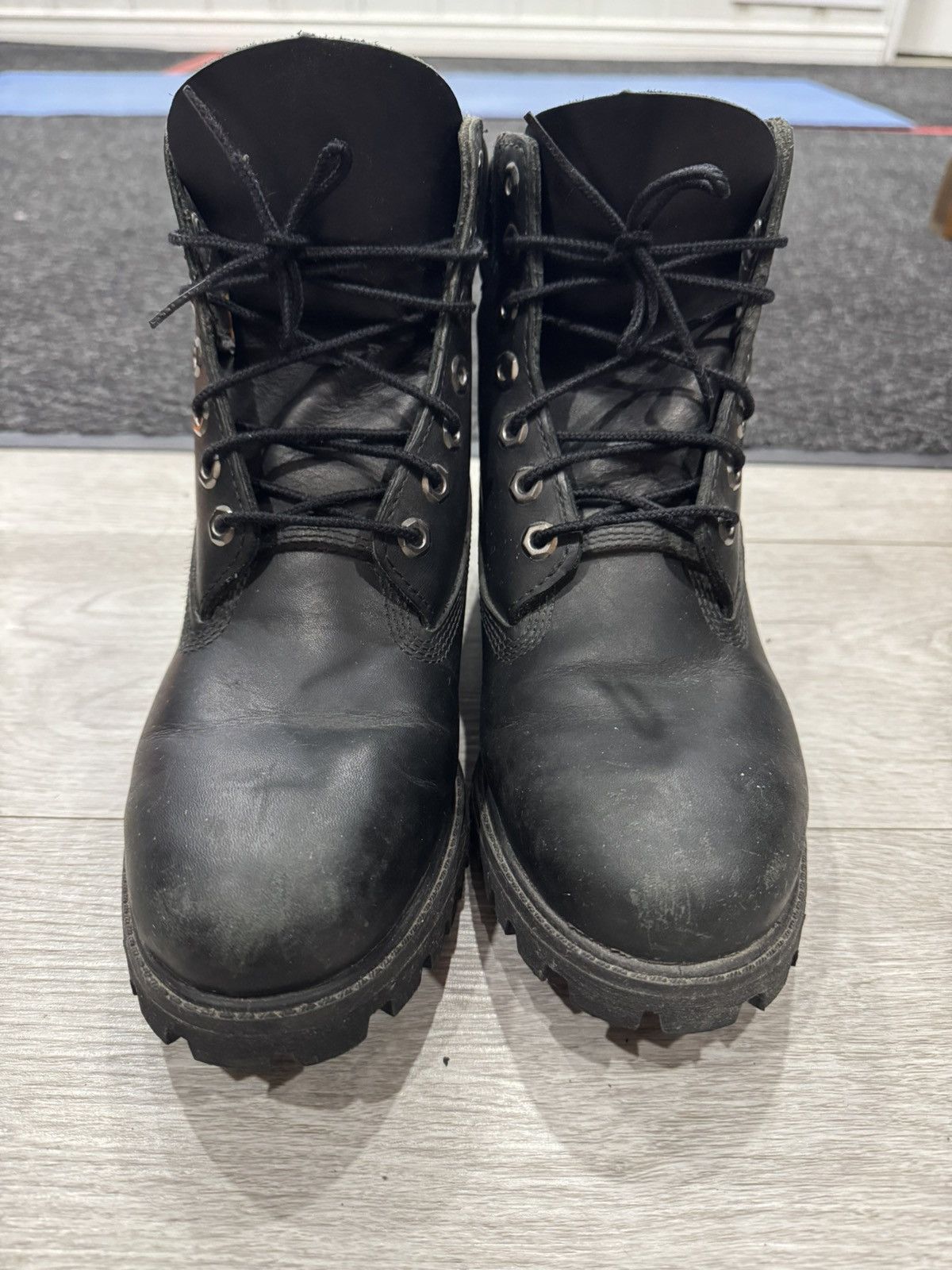 Timberland Timberland 6-inch Leather Black Boots Size US 7.5 / EU 40-41 - 2 Thumbnail