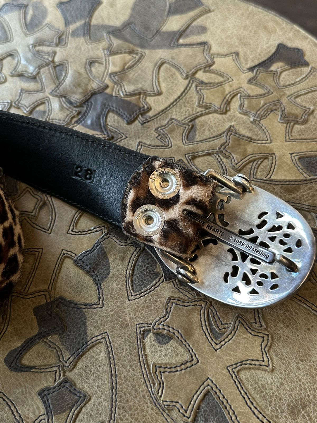 Chrome Hearts CHROME HEARTS 1/10 LEOPARD STUD BELT !!! | Grailed