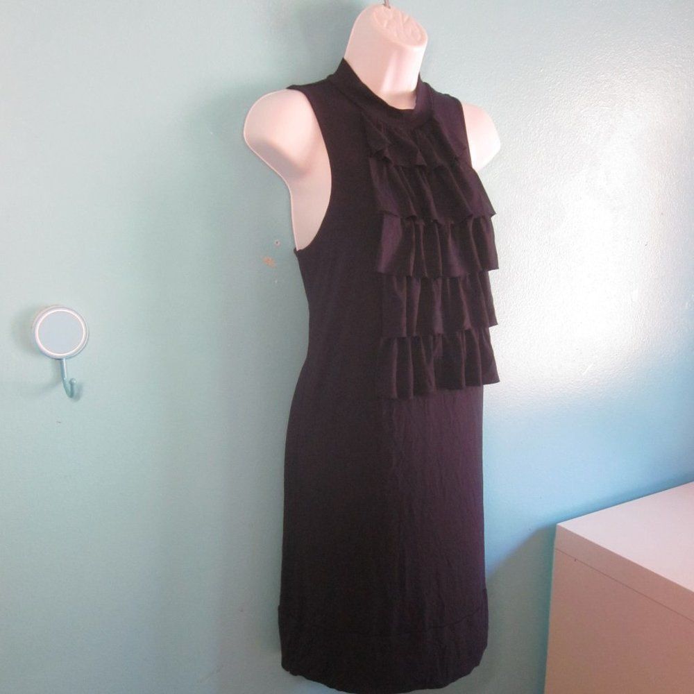 Michael Stars Michael Stars Summet Sleeveless Stretch Blue Ruffle Dress Si Size XS / US 0-2 / IT 36-38 - 3 Thumbnail