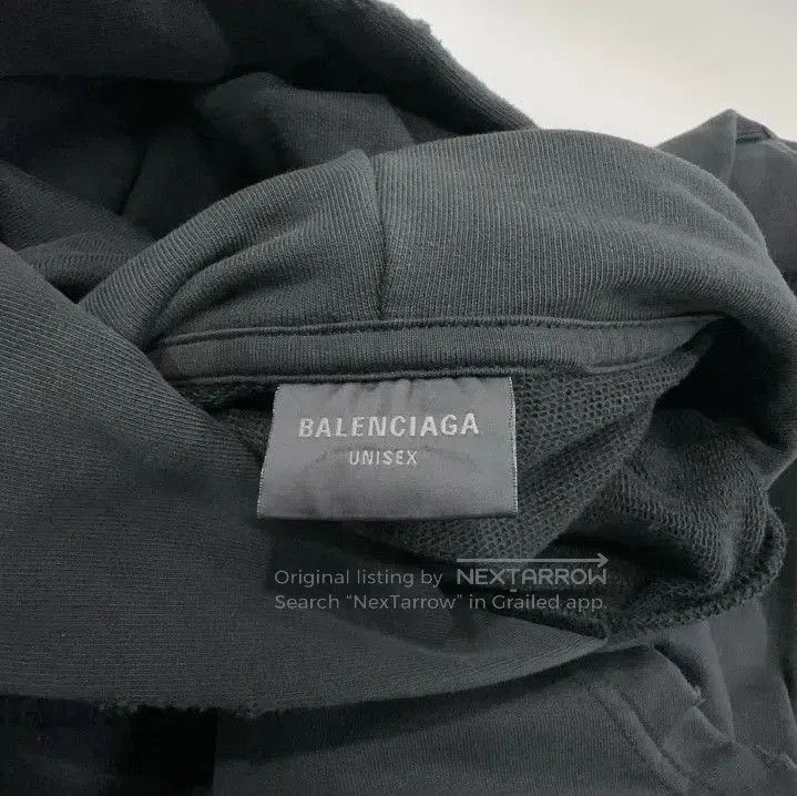 Balenciaga Balenciaga Black Logo Embroidered Long Sleeve Hoodie. Size US XS / EU 42 / 0 - 6 Thumbnail