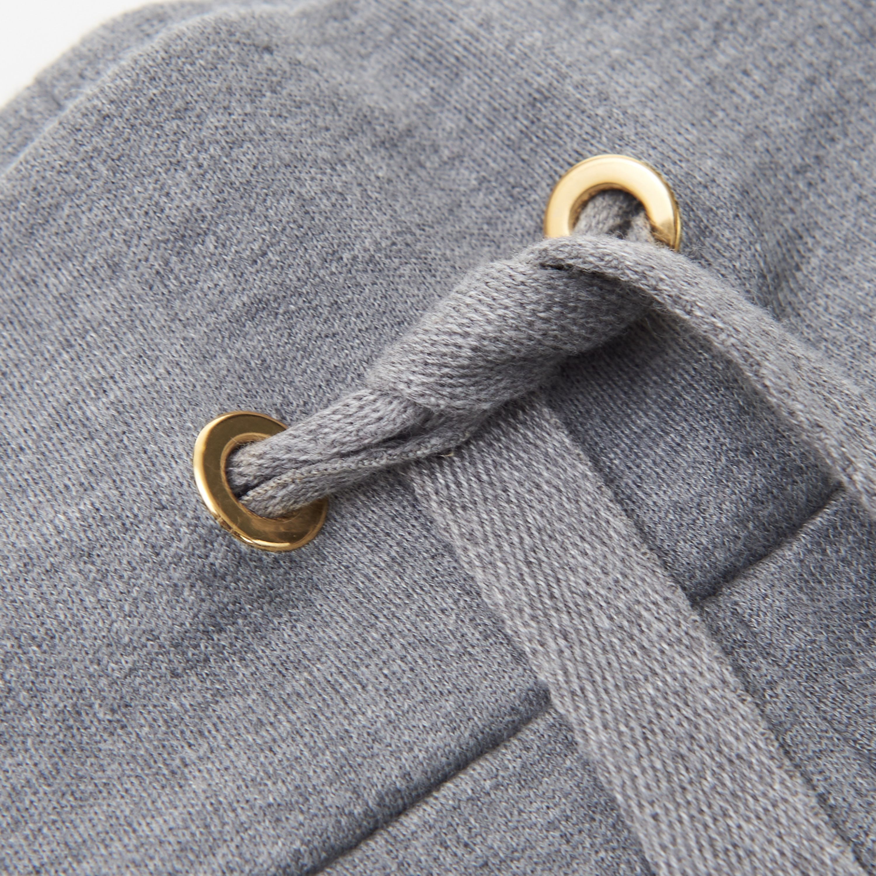 Balmain Heather Gray Cashmere & Cotton Shorts With Monogram Logo Size 32" / US 10 / IT 46 - 5 Thumbnail
