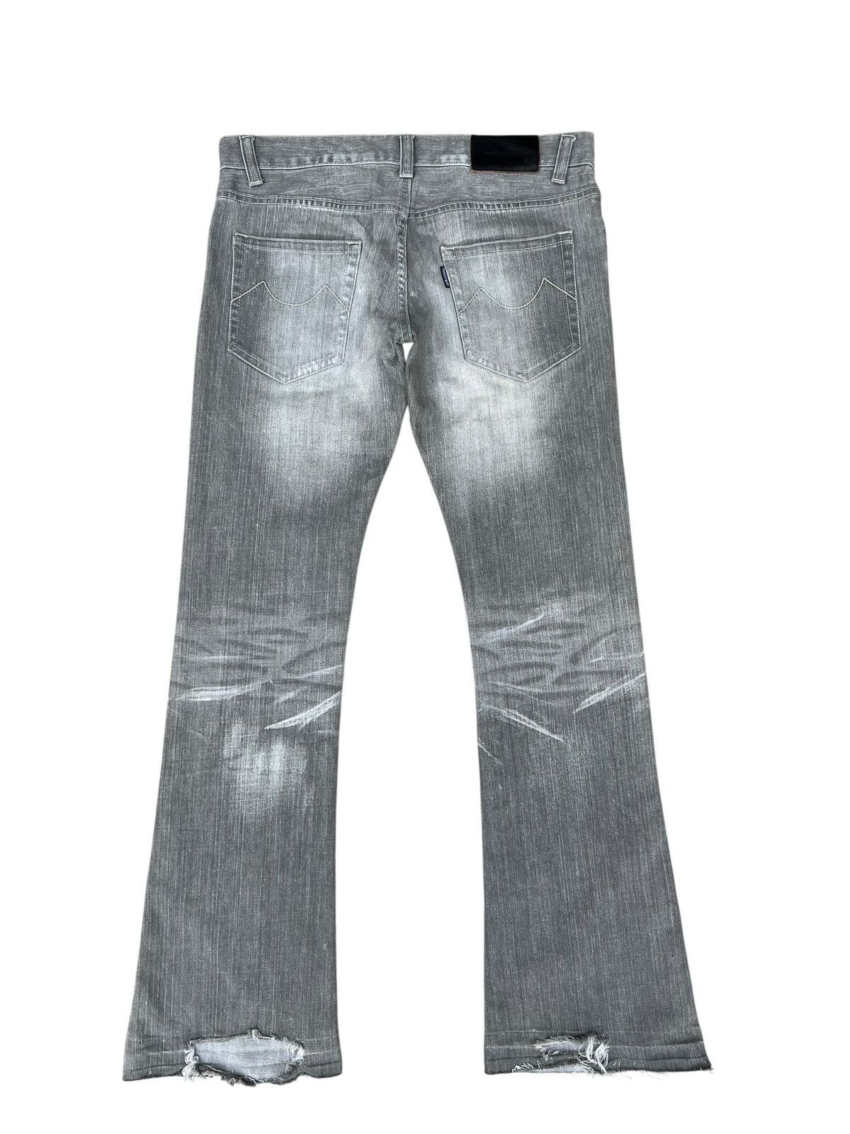 Tornado Mart Tornado Mart Distressed Fade Denim Flare Jeans Size US 31 - 7 Thumbnail