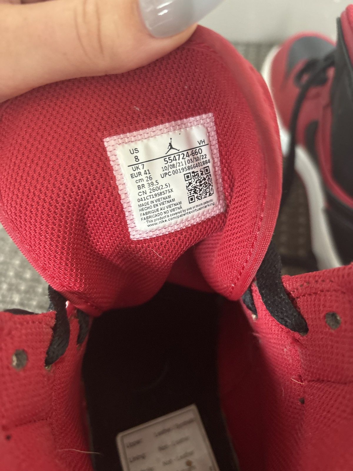 Jordan Brand × Nike Jordan 1 red mids Size US 8 / IT 38 - 5 Thumbnail