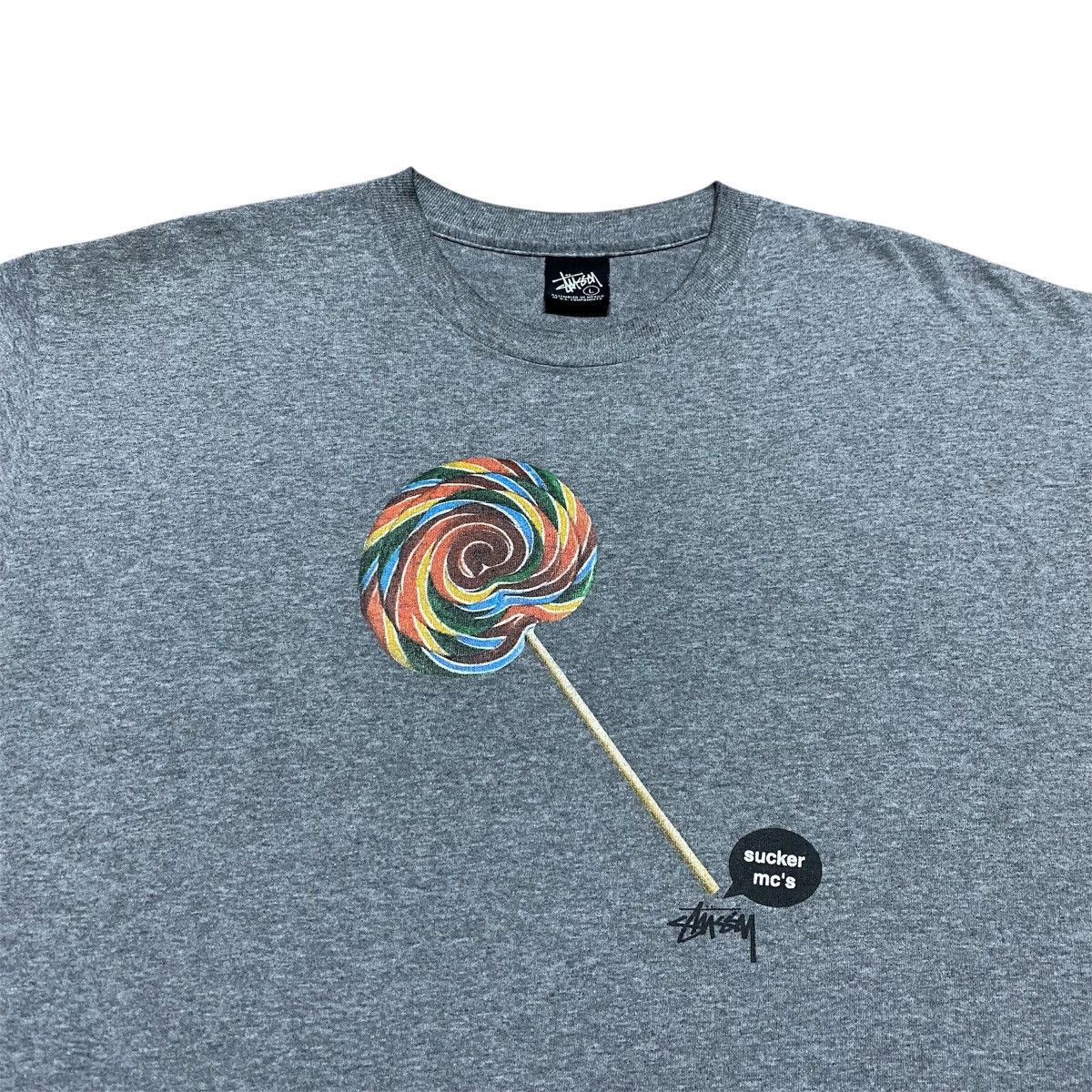 Stussy Rare‼️🔥Vintage Stussy RUN D.M.C. Sucker MC's Lollipop Print Size US L / EU 52-54 / 3 - 3 Thumbnail