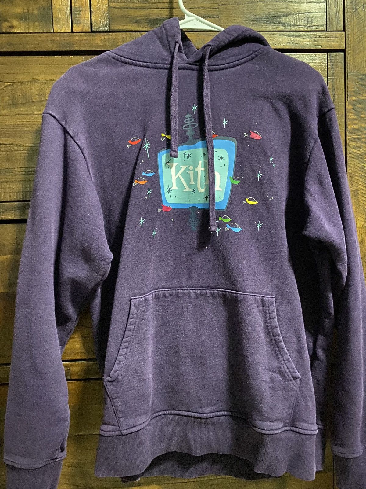 image of Kith Jetsons Drive In Hoodie in Purple, Men's (Size Medium)