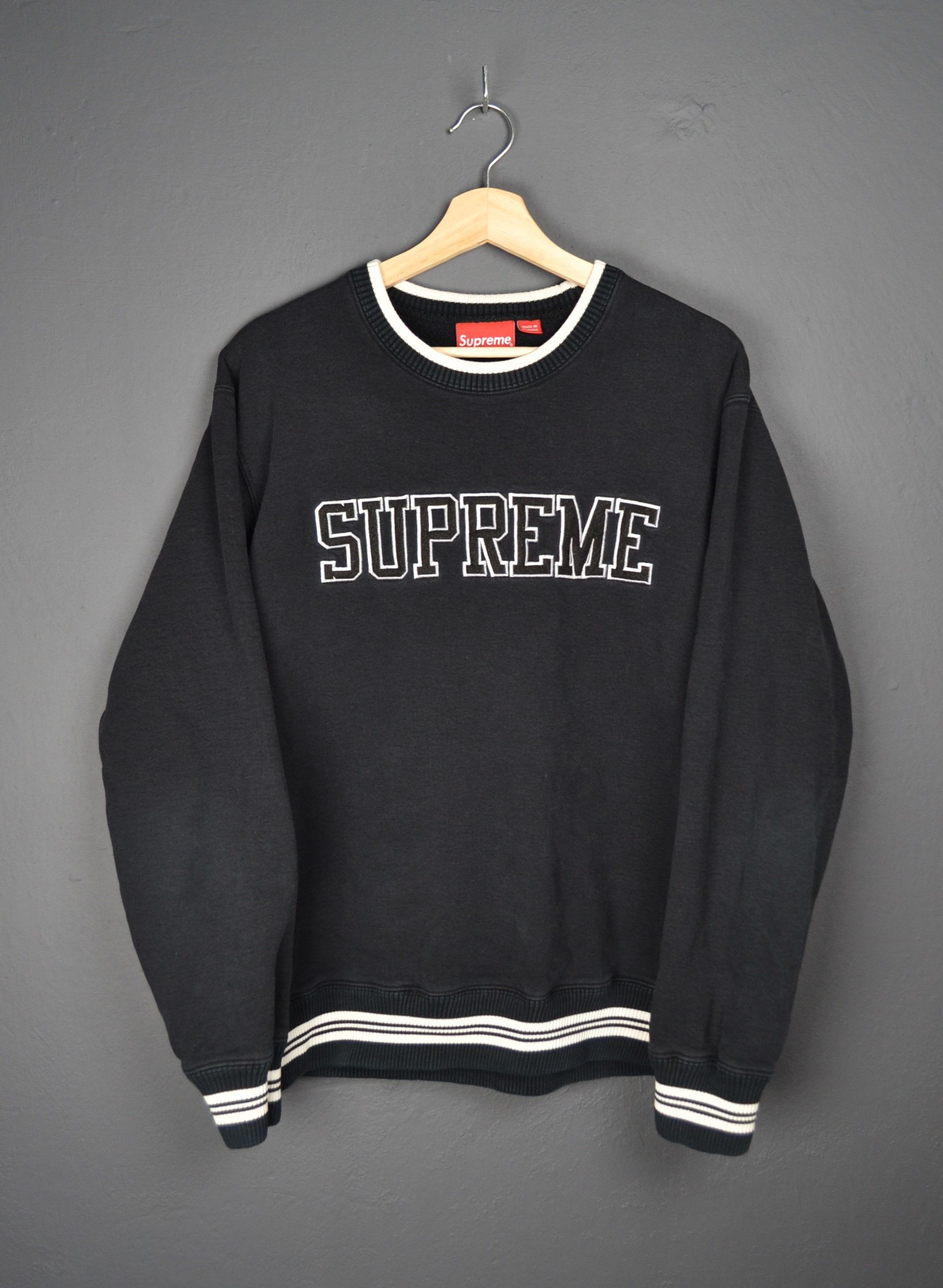 Supreme Supreme 2017 Felt Shadow Crewneck L/S Sweatshirt L Size US L / EU 52-54 / 3 - 1 Thumbnail