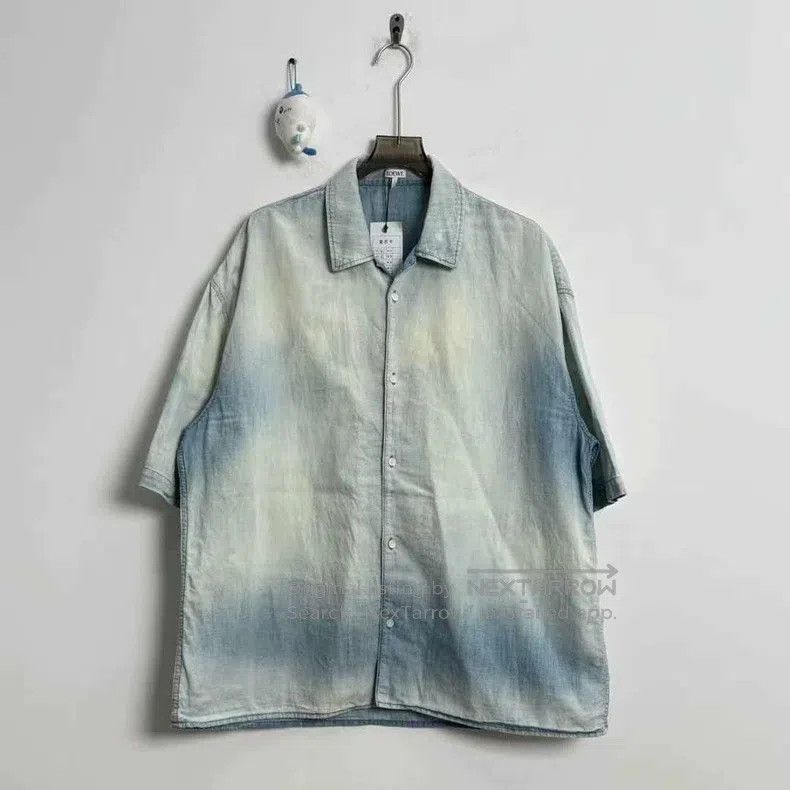 Loewe Loewe size 41 Button-down Shirt with Vintage Back Leather L Size US L / EU 52-54 / 3 - 1 Thumbnail