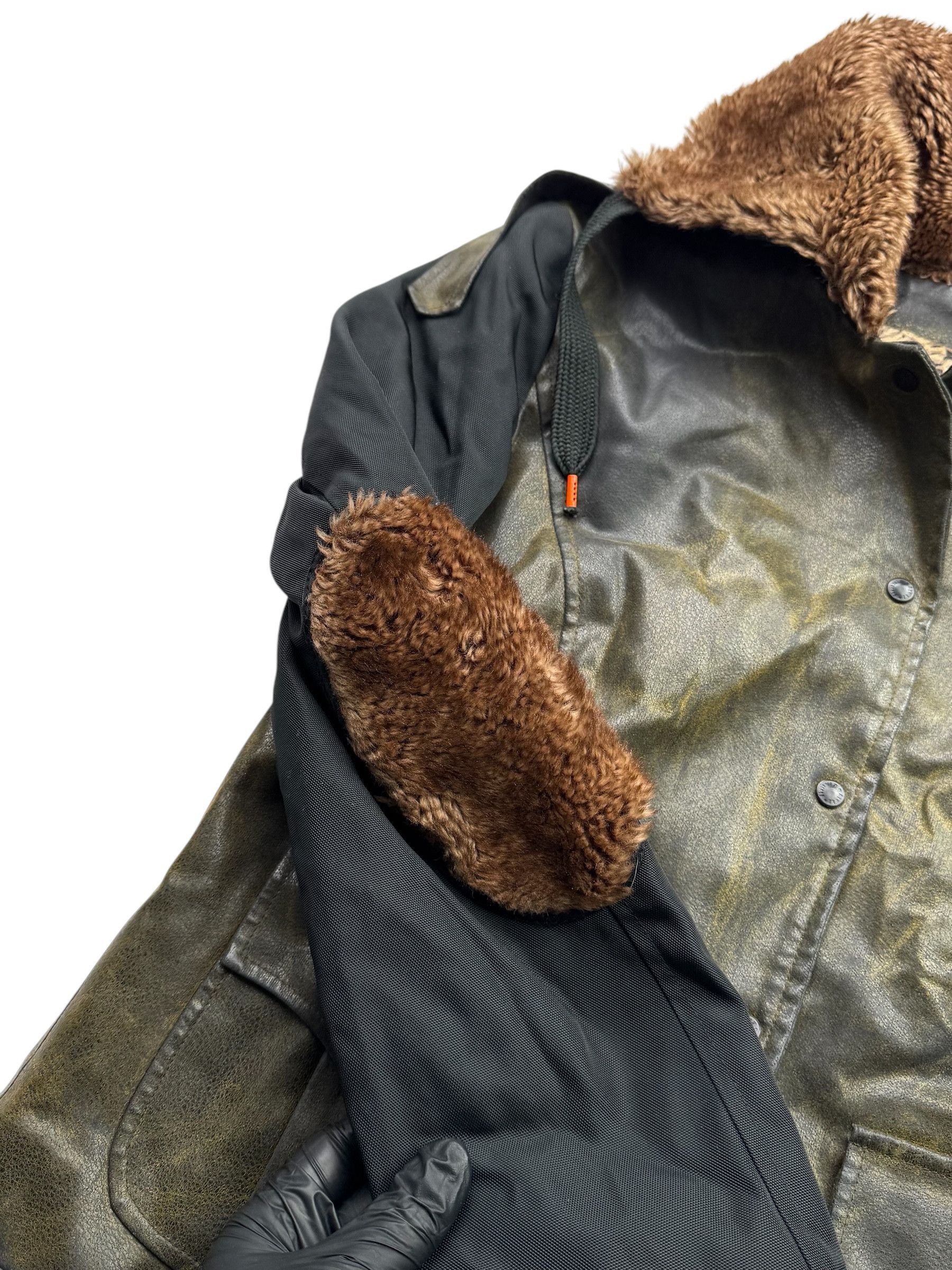 Japanese Brand Vintage Cropped Jacket With Faux Sheepskin Details W130(V9) Size M / US 6-8 / IT 42-44 - 4 Thumbnail