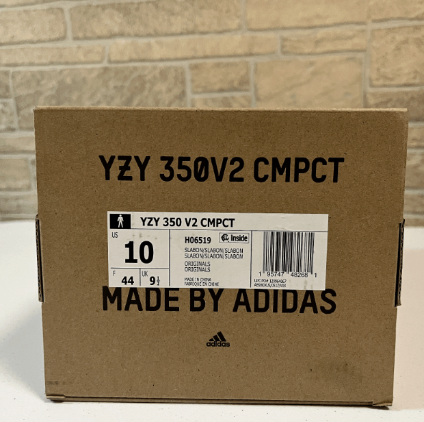 Size 10, New, Yeezy Boost 350 v2 CMPCT, Slate Bone, H06519