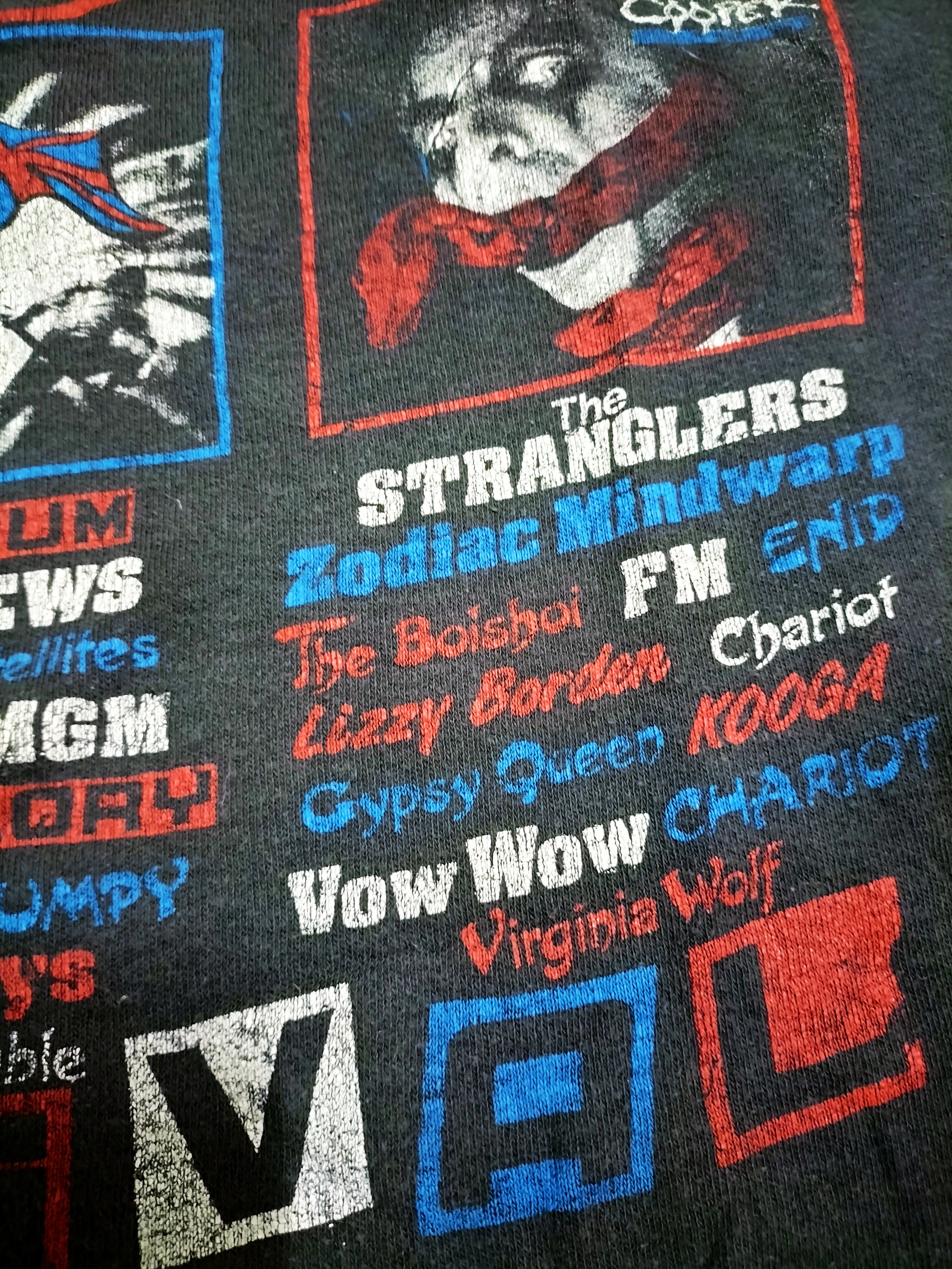 Band Tees Vintage 80s Reading Festival Status Quo Alice Cooper Size US L / EU 52-54 / 3 - 14 Thumbnail