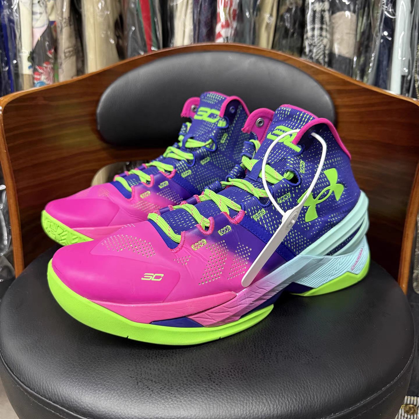 Under Armour Under Armour Curry 2 Basketball Shoes K15 Size US 12 / EU 45 - 1 Thumbnail