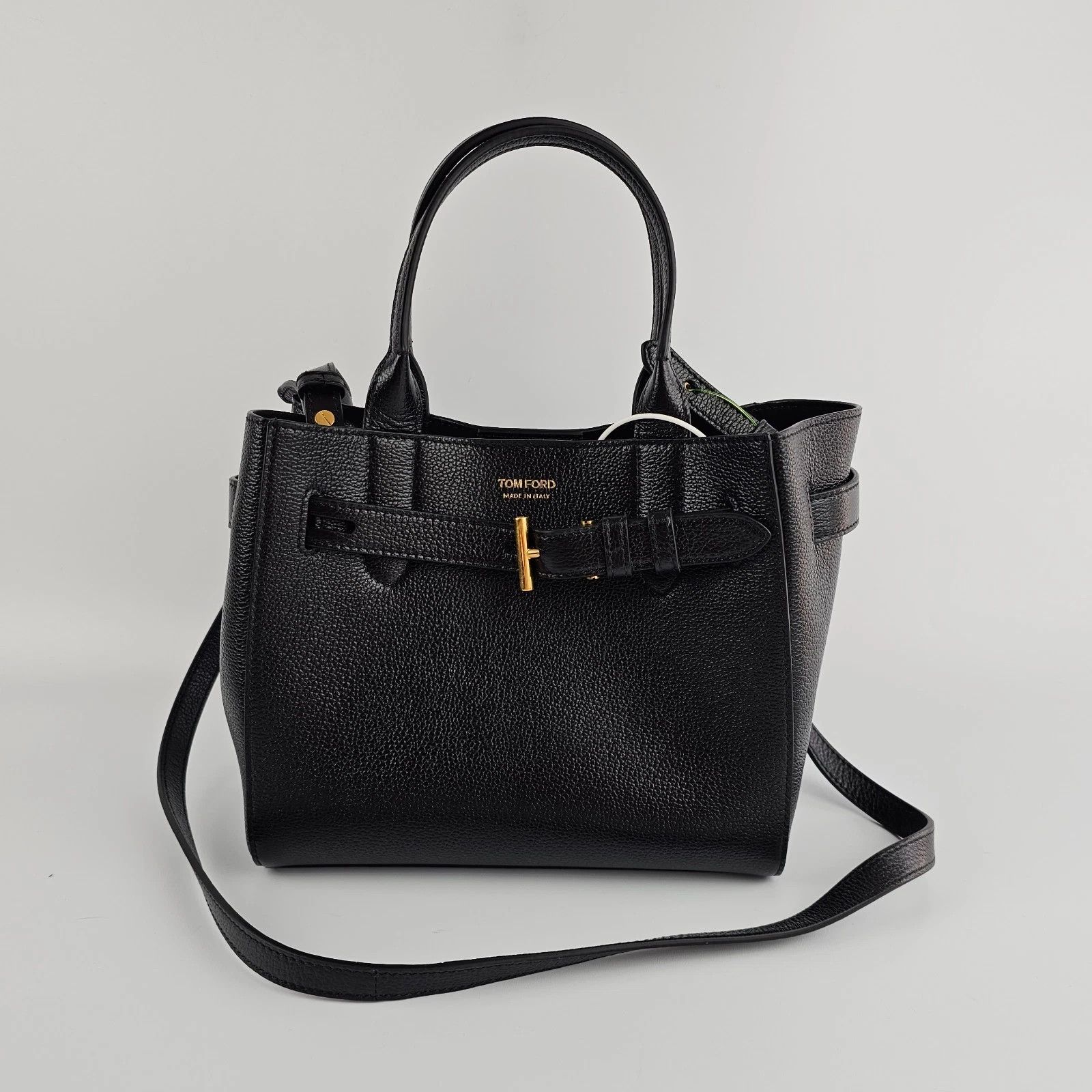 Tom Ford TOM FORD Audrey Small Black Leather Tote New Auth. Size ONE SIZE - 3 Thumbnail