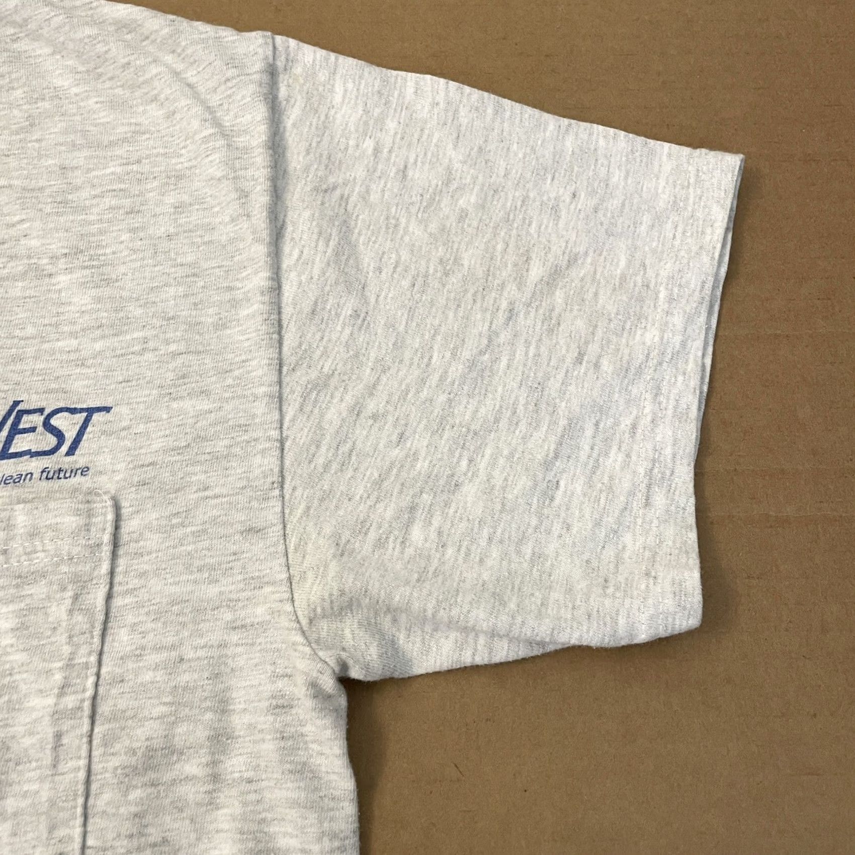 Hanes Hanes Clean Energy Shirt Adult Medium Gray Wind Power Short Sleeve Pocket Y2K Mens Size US M / EU 48-50 / 2 - 4 Thumbnail