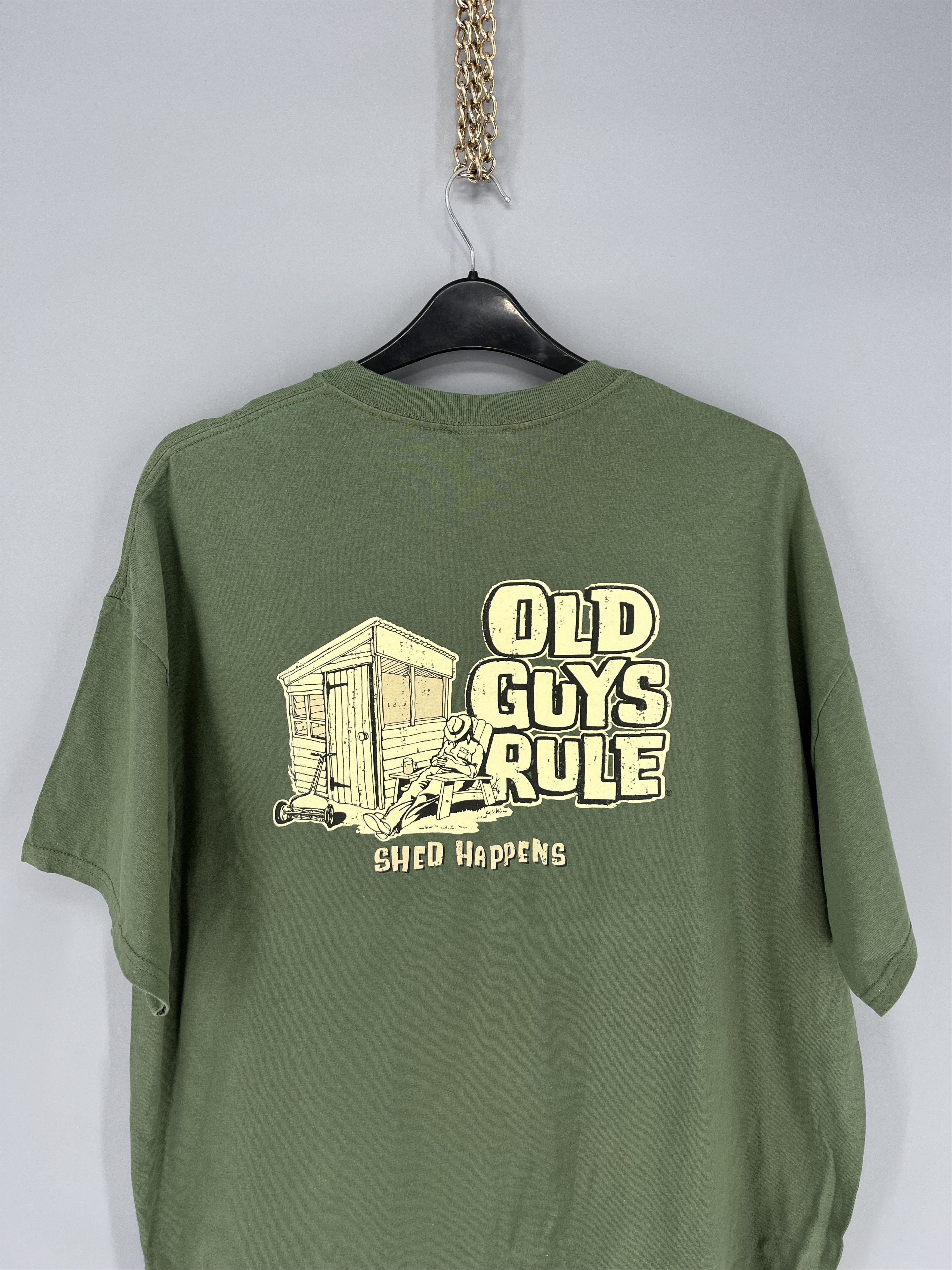 Japanese Brand Vintage Y2K Old Guys Rule T-Shirt Big Logo Size L Size US XXL / EU 58 / 5 - 11 Thumbnail