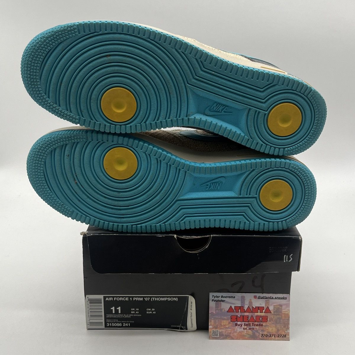 Nike Air Force 1 07 Thompson original six Size US 11 / EU 44 - 8 Thumbnail