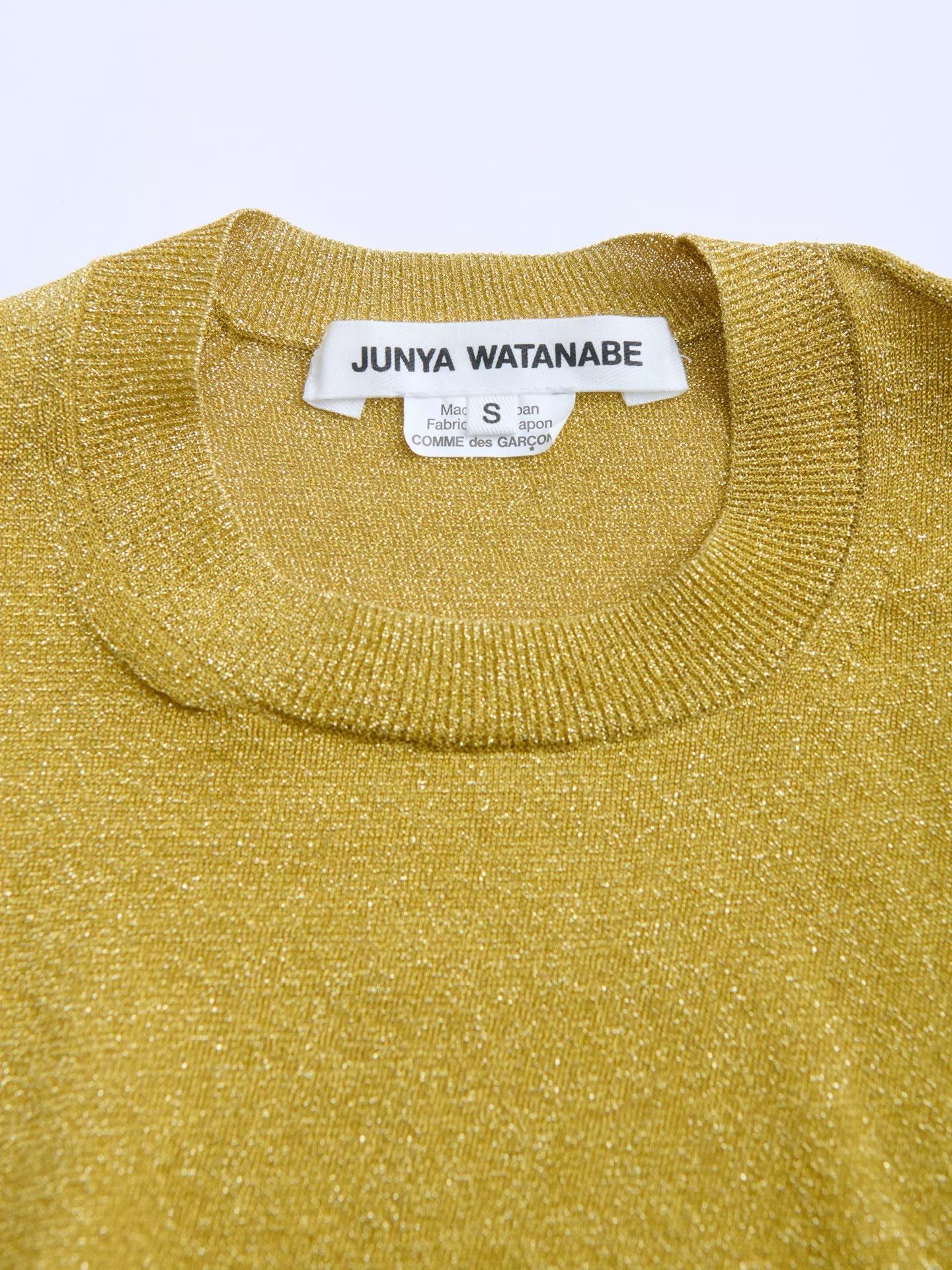 Junya Watanabe JUNYA WATANABE Metal Knit Asymmetric Matte Gold Top Size S / US 4 / IT 40 - 8 Thumbnail
