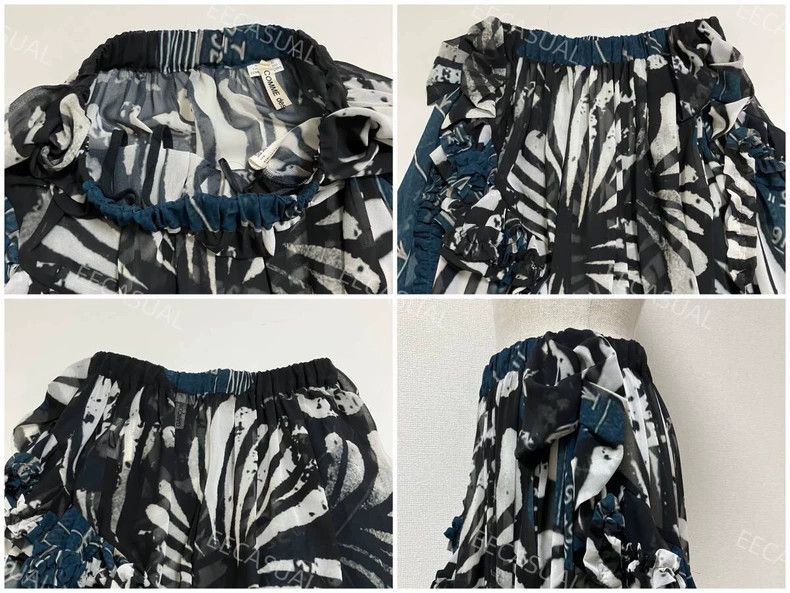 Comme des Garcons Comme Des Garcons size XS Ruffled Lace Irregular Skirt Size 24" / US 00 / IT 34 - 6 Thumbnail