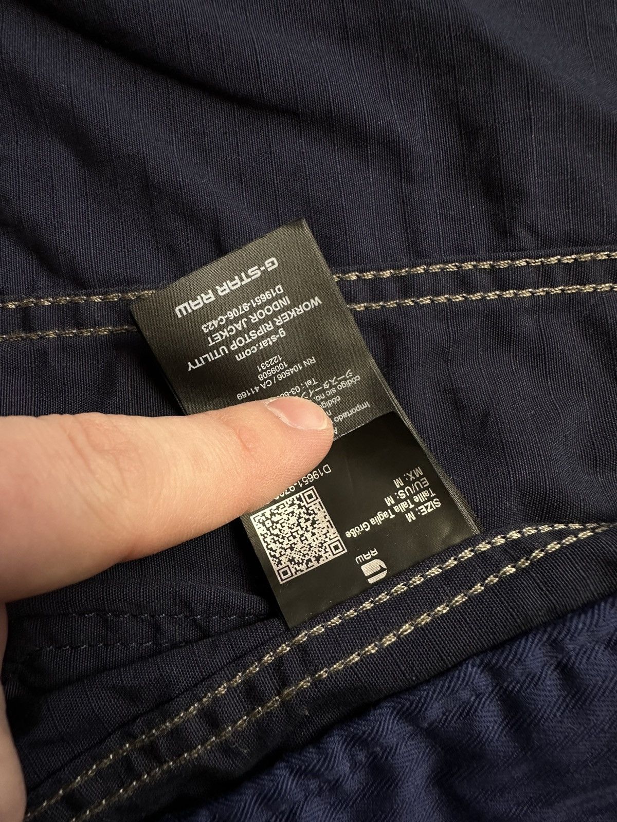 G-Star × Vintage Vintage G-Star Raw overshot jacket pocket size M navy Size US M / EU 48-50 / 2 - 7 Thumbnail