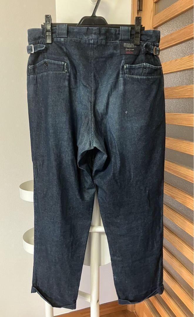 Yohji Yamamoto Yohji Yamamoto regulation Sarouel denim Size US 34 / EU 50 - 2 Thumbnail