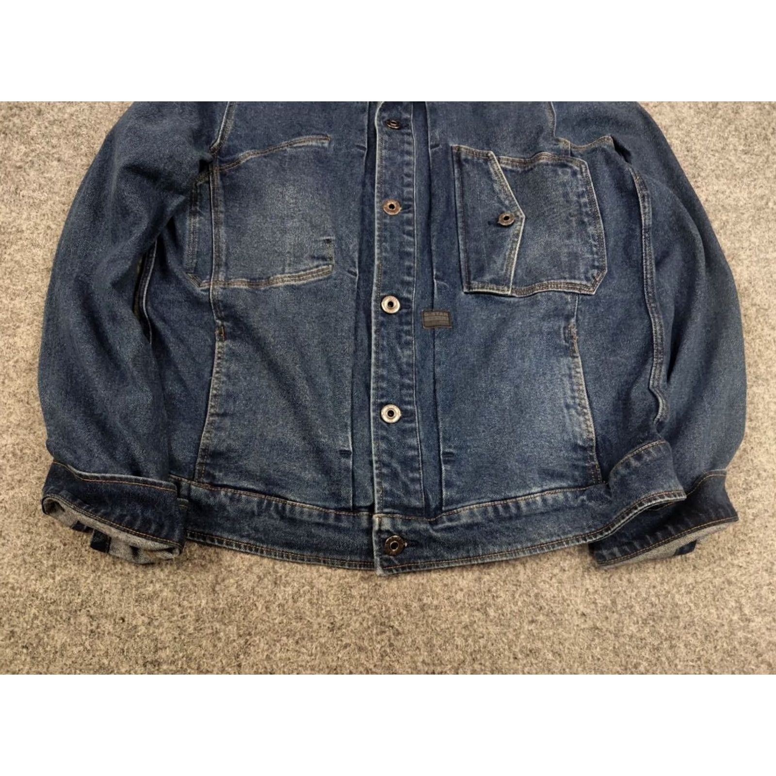 G-Star VINTAGE G Star Raw Scutar Slim Light Faded Blue Pocket Denim Jacket Mens Jacket Denim blue 64 cm 65 cm 41 cm 50 cm - Size US S / EU 44-46 / 1 - 6 Thumbnail