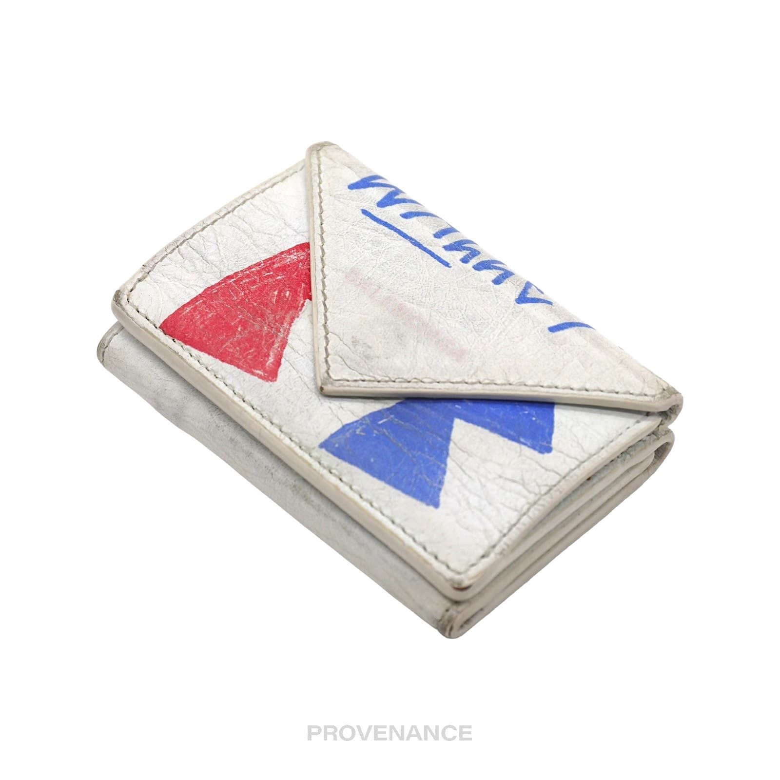 Balenciaga 🔴 Balenciaga Papier Trifold Wallet - Graffiti France Size ONE SIZE - 4 Thumbnail