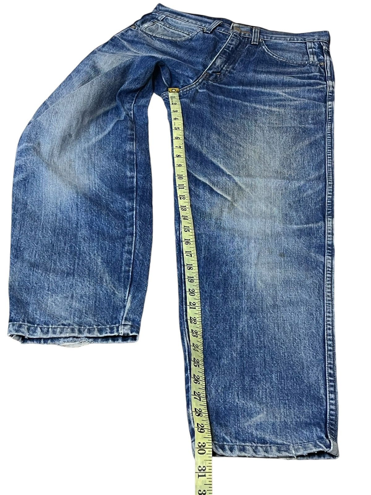 Levi's VINTAGE 90s LEVI’S 637 BIG ‘E’ TAPPERED JEANS Size US 29 - 16 Thumbnail