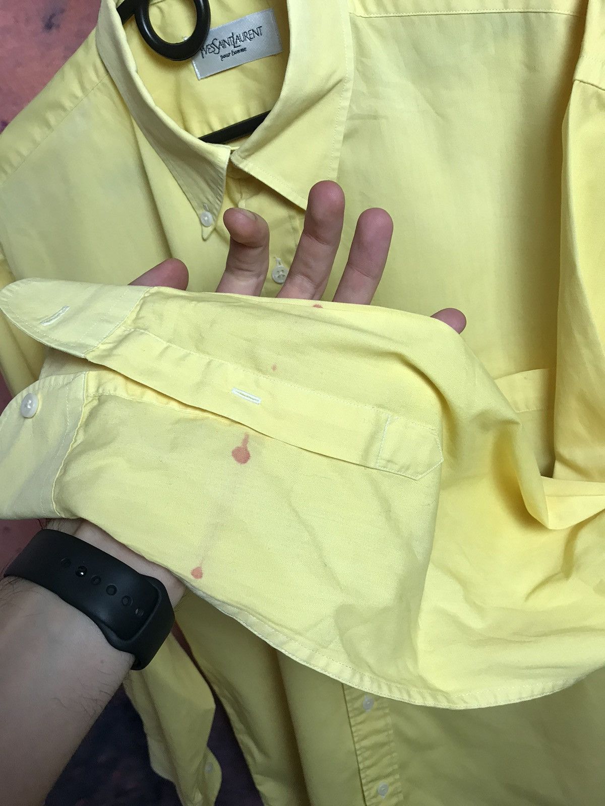 Vintage × Yves Saint Laurent YSL Yves Saint Laurent luxury shirt Size US L / EU 52-54 / 3 - 6 Thumbnail