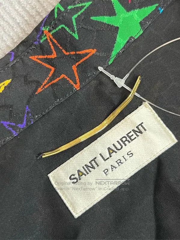 Yves Saint Laurent YSL Colorful Star Print Dress for Women . Size M / US 6-8 / IT 42-44 - 3 Thumbnail