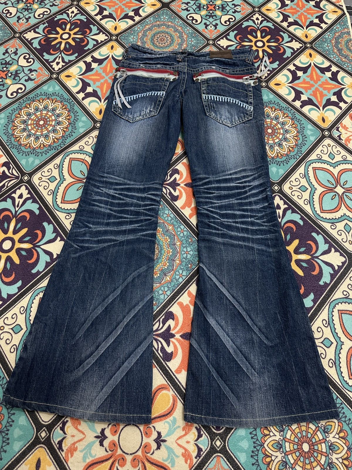 Other No Brand Japanese Claw Mark Style Flare Denim Size US 27 - 8 Thumbnail
