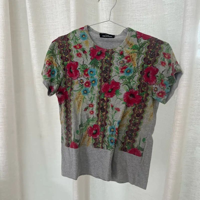 Comme des Garcons COMME des GARÇONS Floral Cotton T-Shirt 0089 Size S / US 4 / IT 40 - 1 Thumbnail