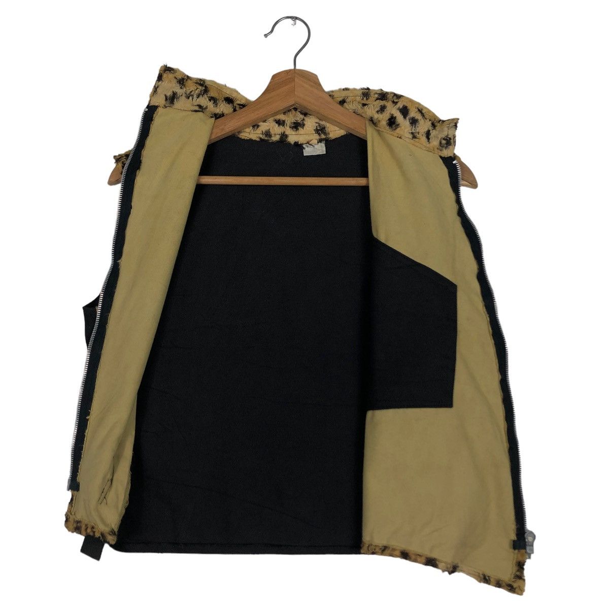Vintage 🔥 Mink Fur Vest Tiger Skin Design Made in England Punk Wear Size US M / EU 48-50 / 2 - 11 Thumbnail