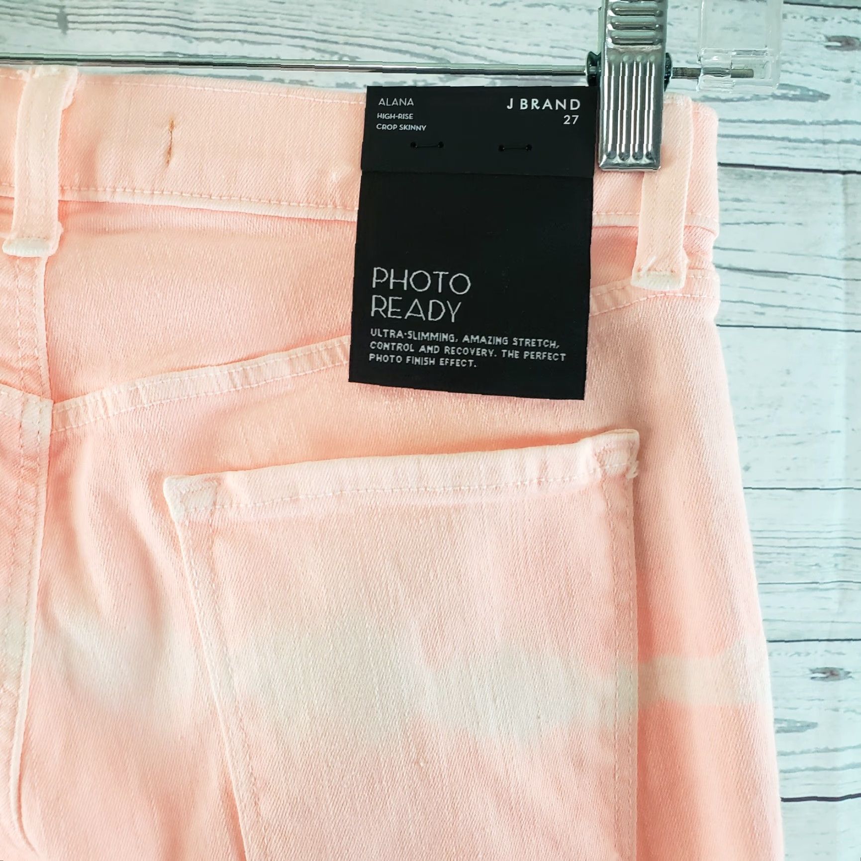 J Brand J Brand Alana High Rise Crop Skinny Jeans Sz 27 Coronal Shockwave Orange Denim Cotton Blend Womens Jeans Size 27" / US 4 / IT 40 - 4 Thumbnail