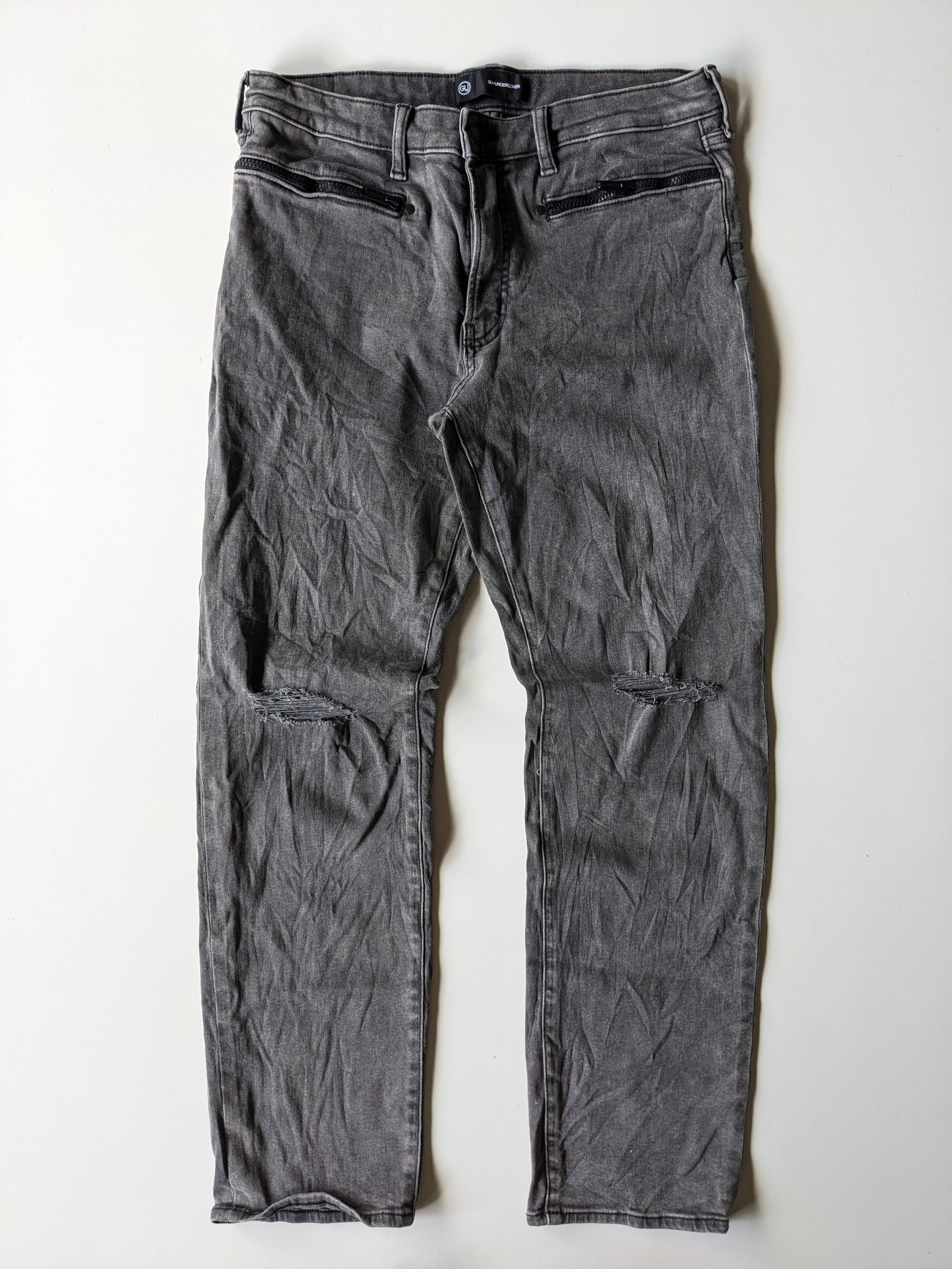 GU × Undercover Gu X Undercover ripped jeans Size US 33 - 1 Thumbnail
