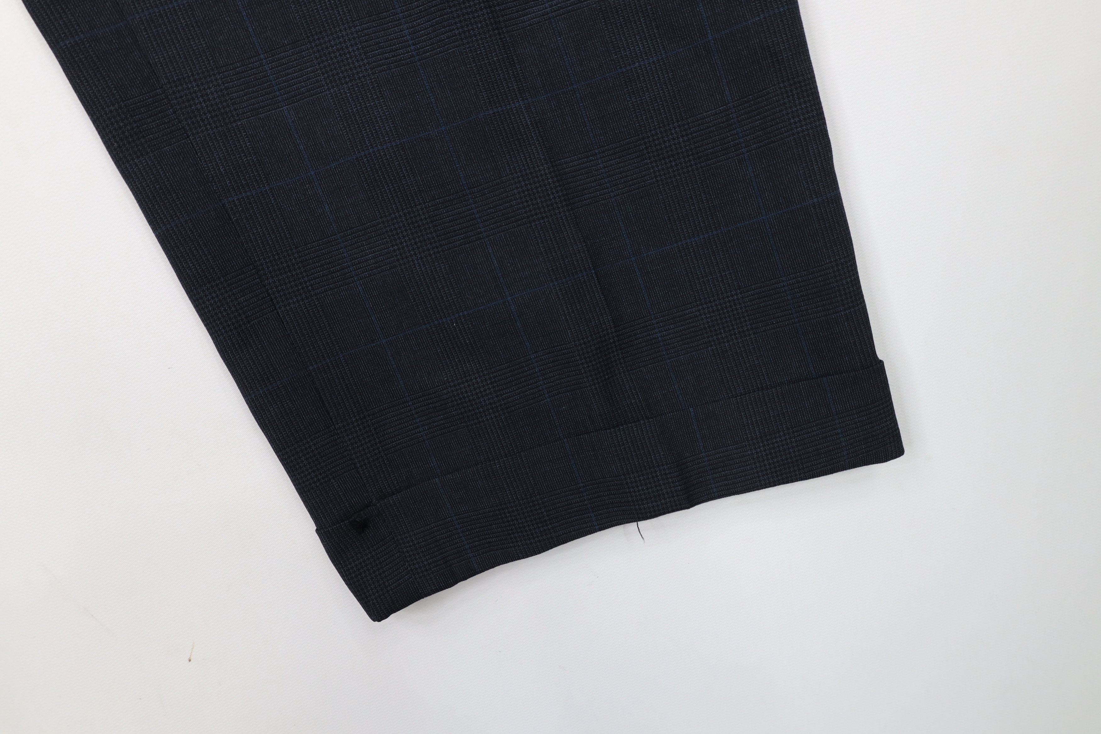 Jos. A. Bank × Vintage Vintage 90s Jos A Bank Wool Wide Leg Chino Pants Plaid Size US 36 / EU 52 - 5 Thumbnail