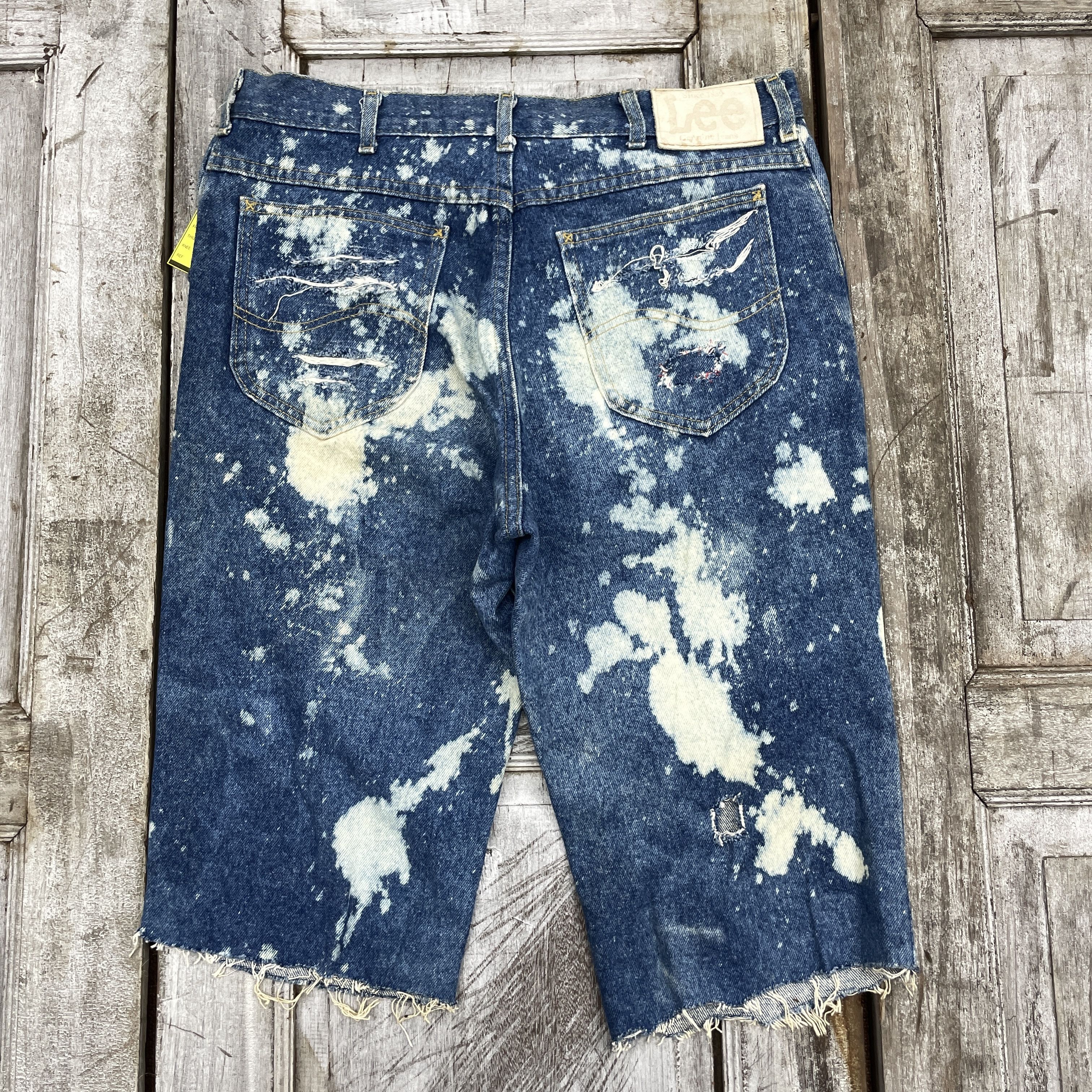 Japanese Brand × Lee × Vintage Vintage Lee Distressed Acid Wash Short Pants - wc299 Size US 34 / EU 50 - 2 Thumbnail